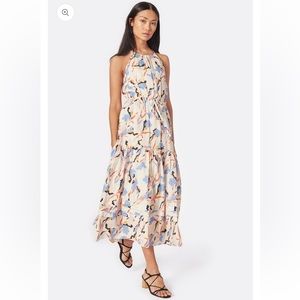 Joie Huston Maxi Dress Cotton Silk L